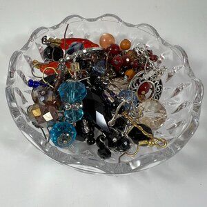 Mixed Lot Of 15 Pairs Of Fashion Dangle Earrings In Various Colors & Styles